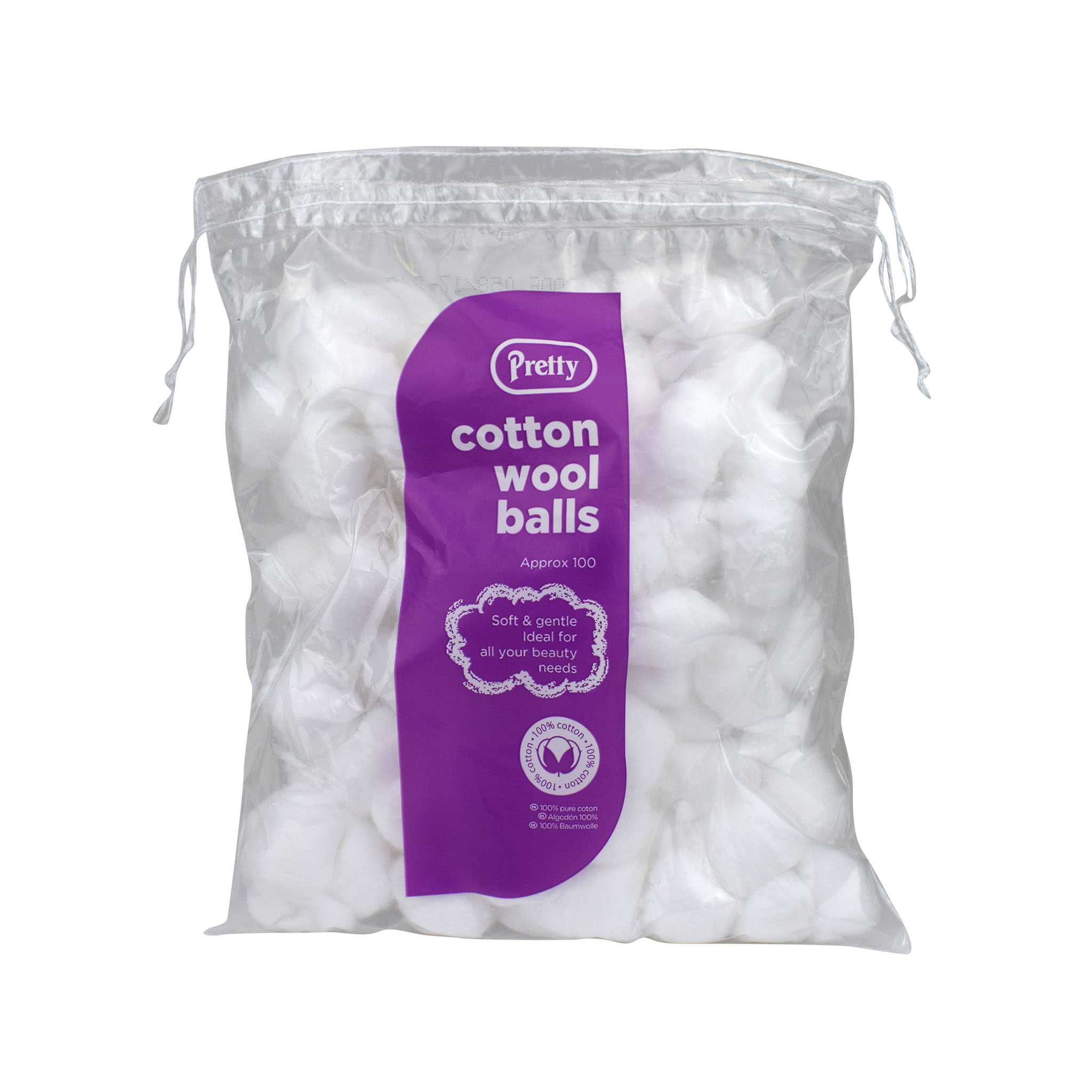 Pretty Cotton Wool Balls – Nag of 100