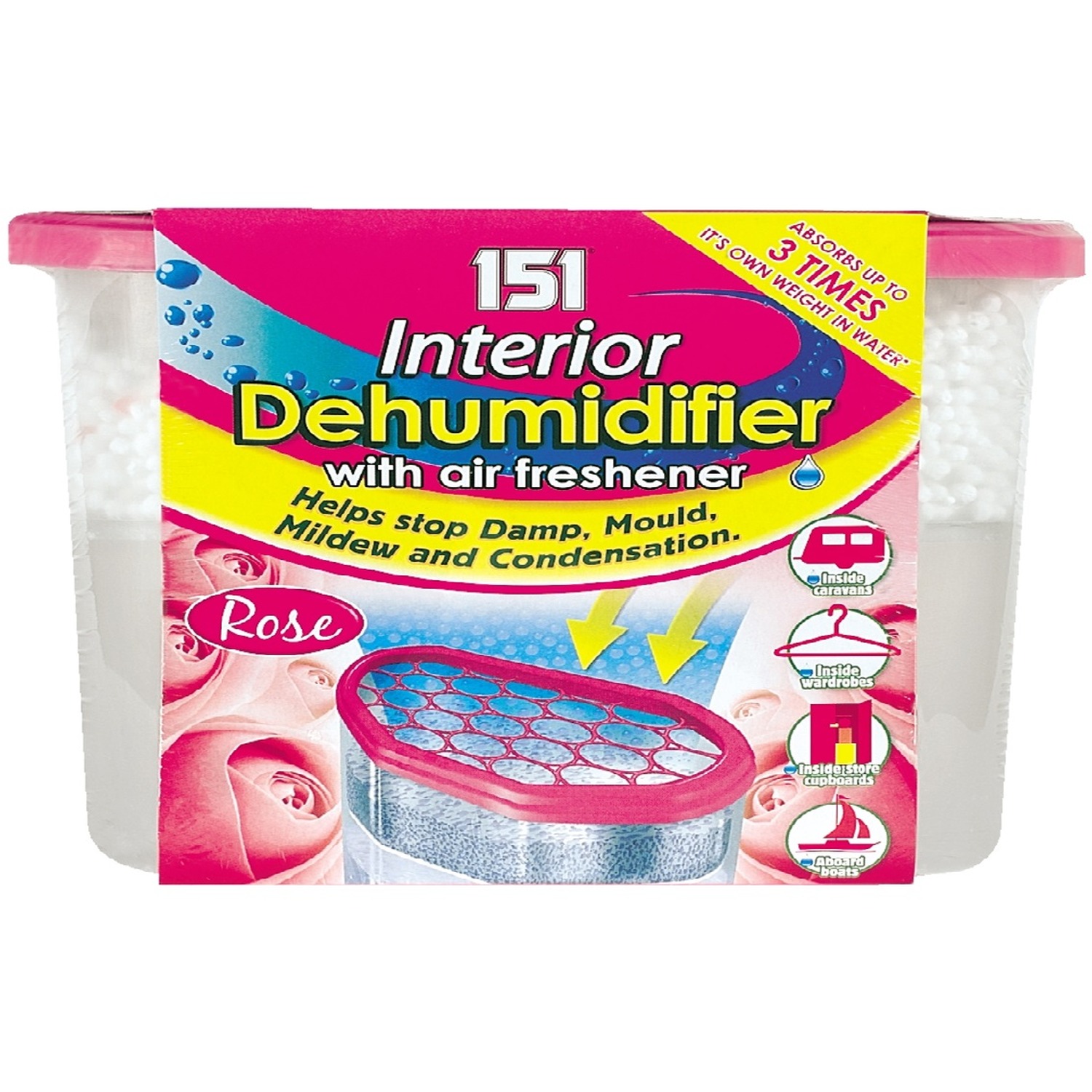 Scented Interior Dehumidifier With Aur=Freshener