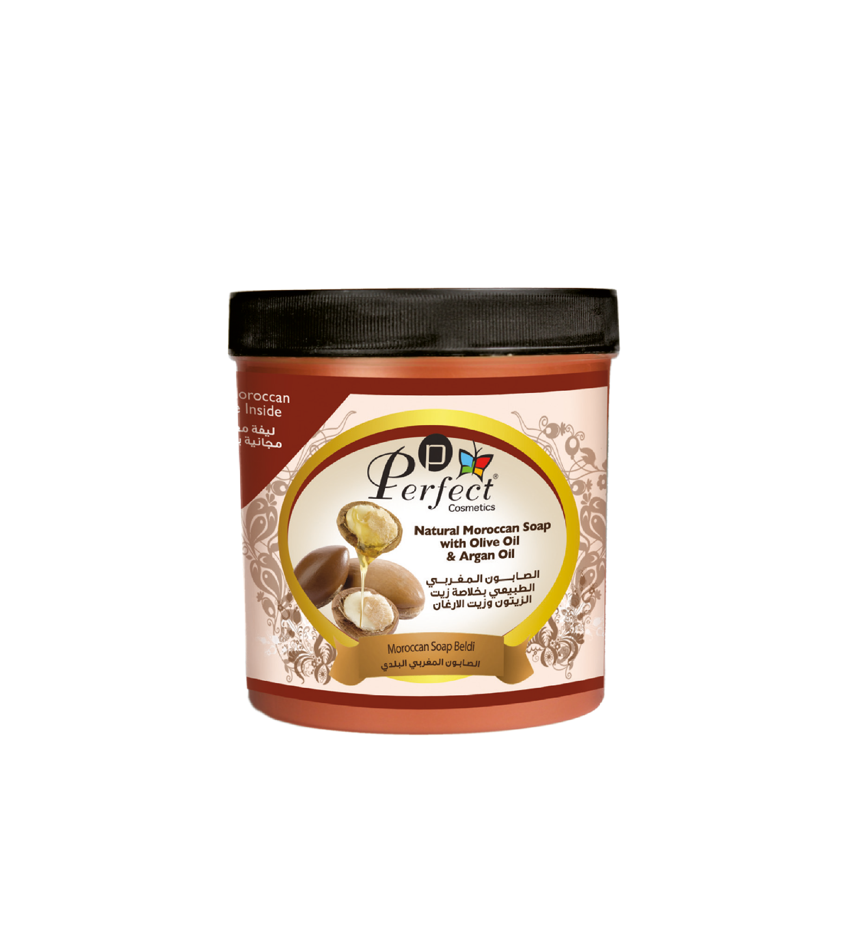 NATURAL MOROCCAN SOAP WITH OLIVE & ARGAN OIL 1000ml