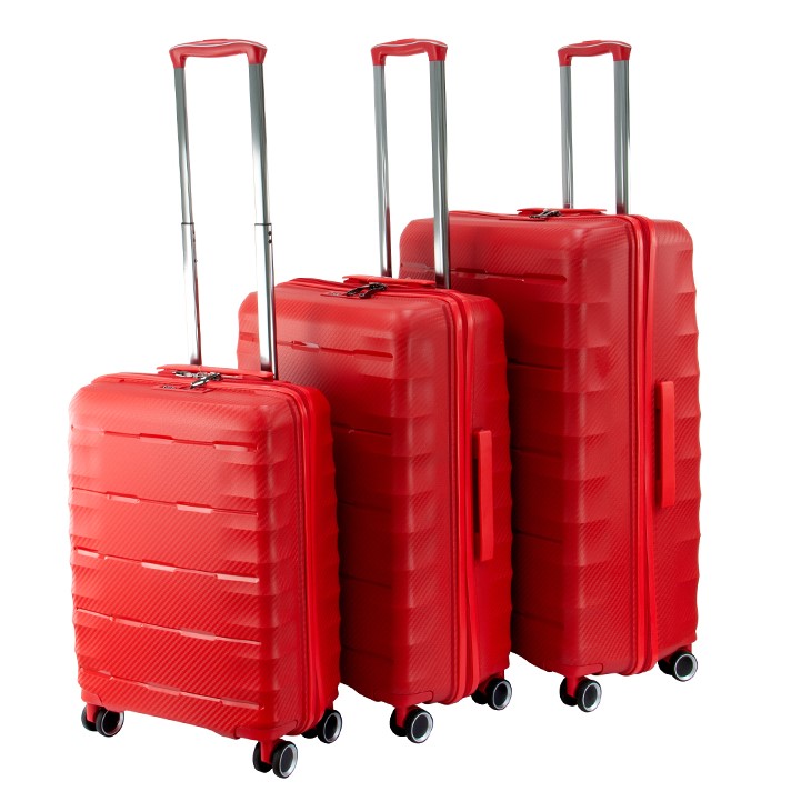 Avventura Suitcase Set 3pc Red