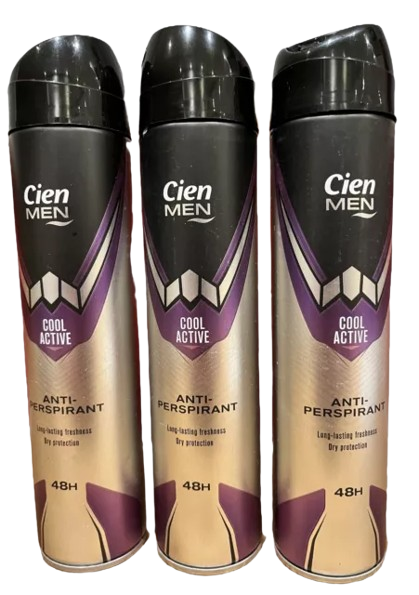 Cien Men Cool Active Anti Perspirant Long Lasting Freshness Dry 250ml