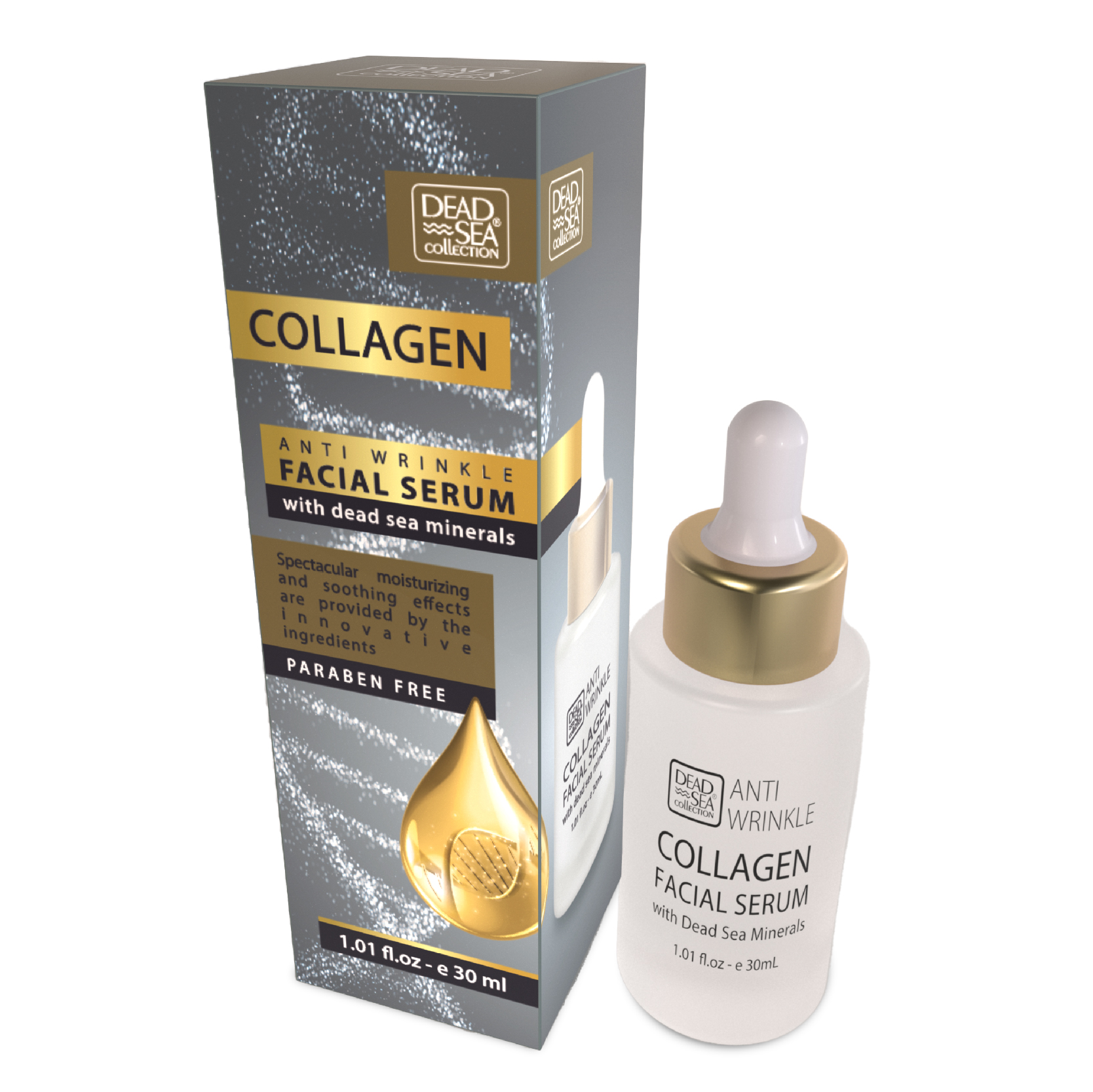 Collagen Anti-Wrinkle Facial Serum - Dead Sea Collection 	1.01 fl.oz/ 30ml.