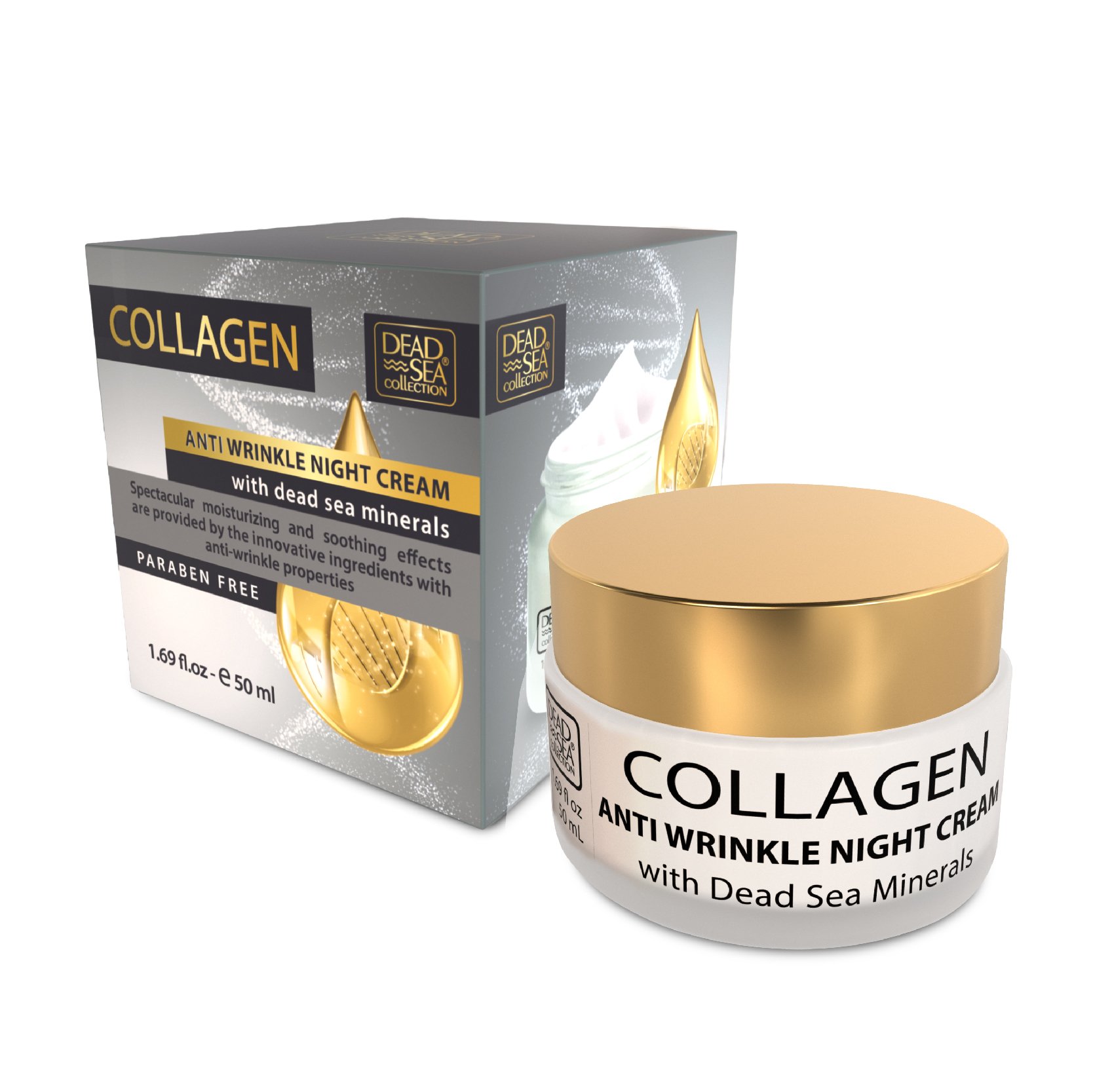 Collagen Anti-Wrinkle Night Cream - Dead Sea Collection 50ml