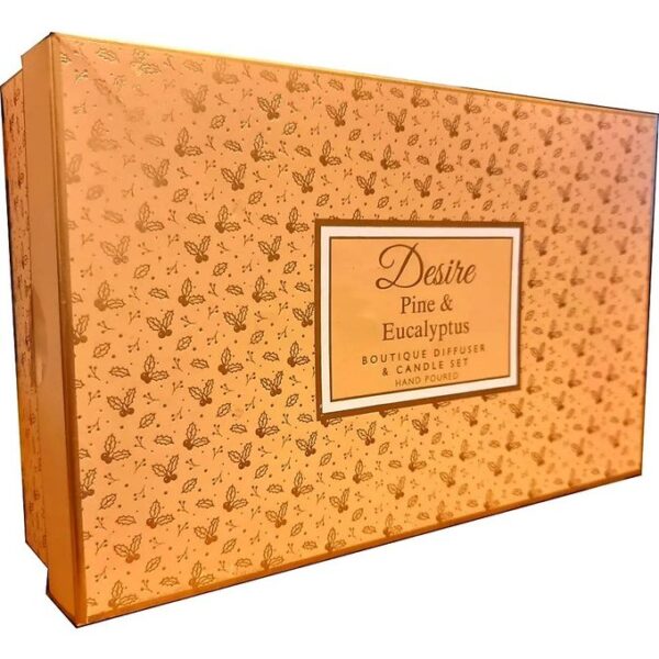 Cinnamon Spice Candle & Diffuser Set…Pine & Eucalyptus.