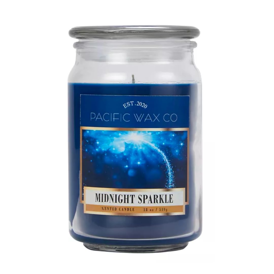 Pacific Wax Co Large Scented Candle – Midnight Sparkle (18oz/510g)