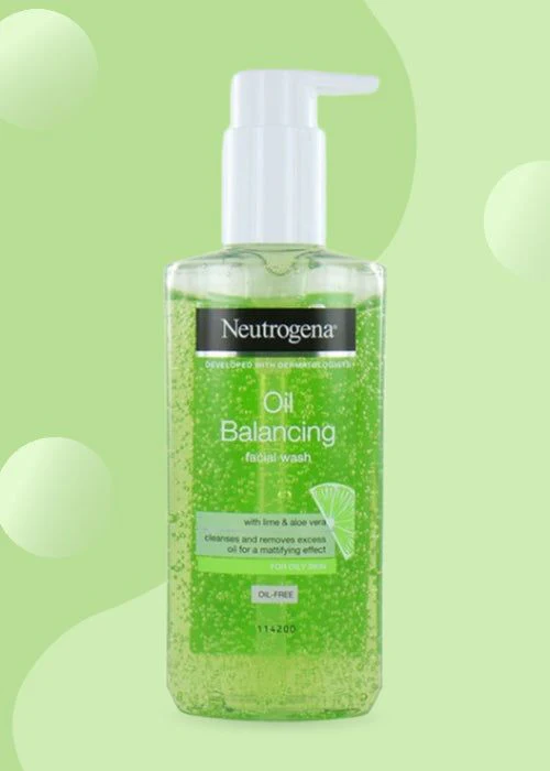 Neutrogena Oil Balancing Facial Wash With Lime & Aloe Vera 200ml