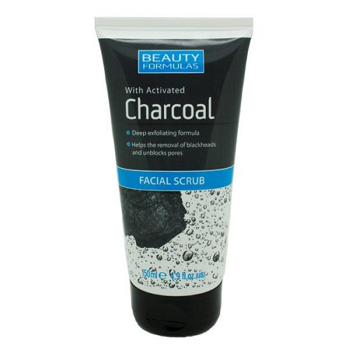 Beauty Formulas Activated Charcoal Facial Scrub - 150ml