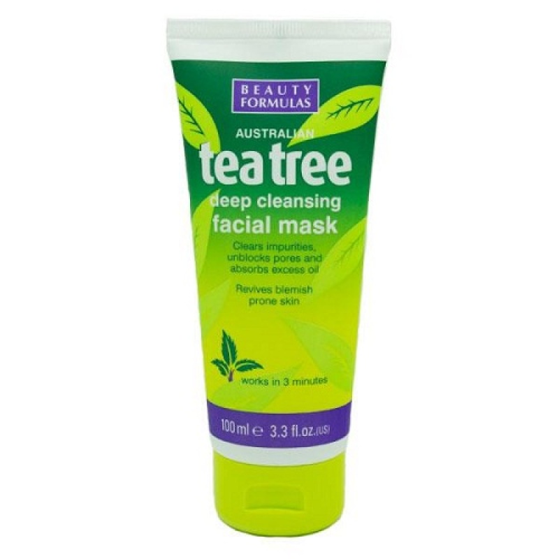 Beauty Formulas Tea Tree Deep Cleansing Facial Mask 100ml