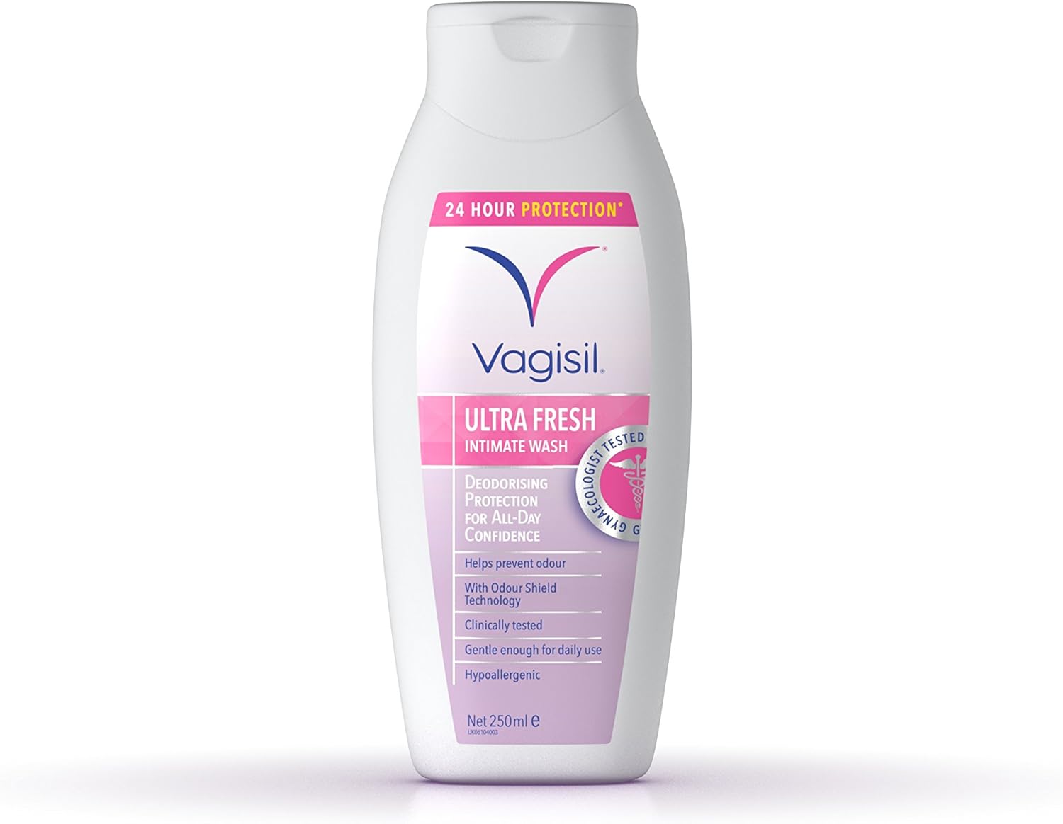 VAGISIL Ultra Fresh Intimate Wash - 24 Hour Odour Protection, Hypoallergenic, 250ml