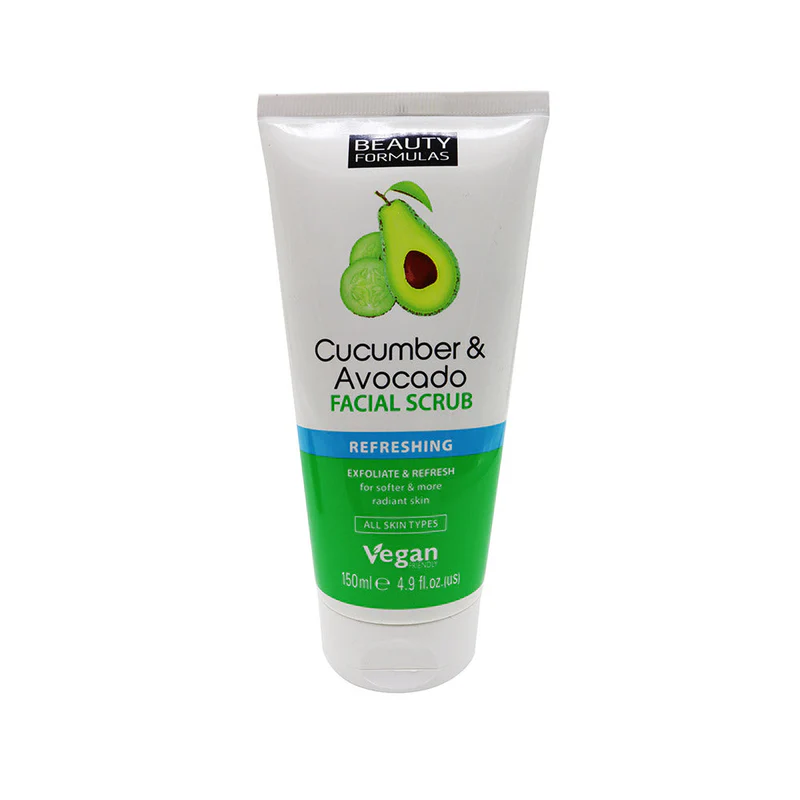 Beauty Formulas Cucumber & Avocado Facial Scrub 150ml