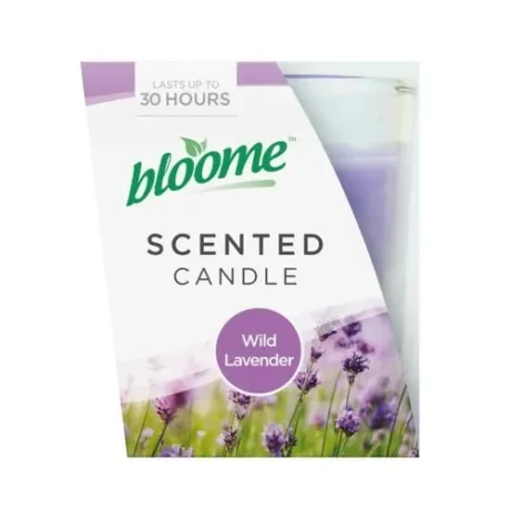 Bloome Scented Glass Candles Assorted Fragrances Wild Lavender