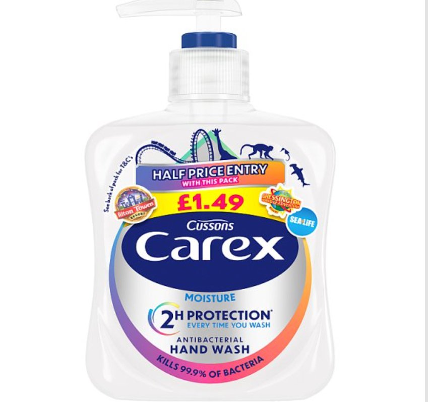Carex Fun Edition Moisture Antibacterial Hand Wash 250ml
