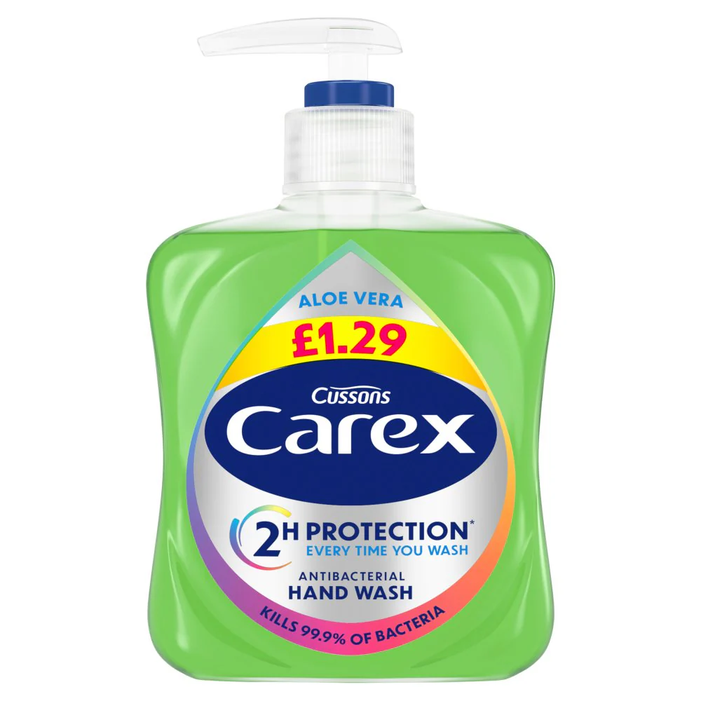 Carex Aloe Vera Antibacterial Hand Wash 250ml