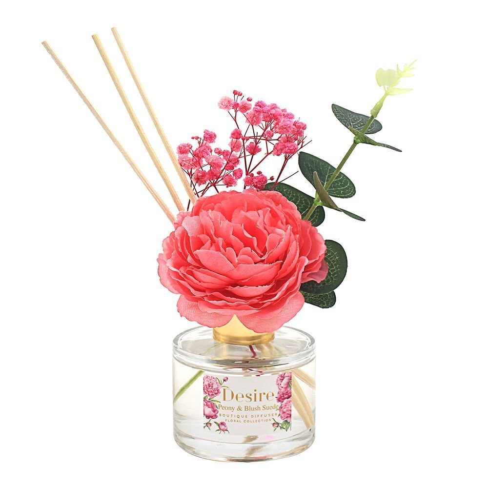 Desire Peony & Blush Suede Floral Collection Boutique Reed Diffuser 100ml