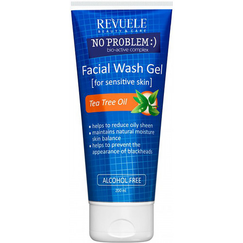 Revuele No Problem Tea Tree Oil Face Wash Gel for Sensitive Skin 200 ml