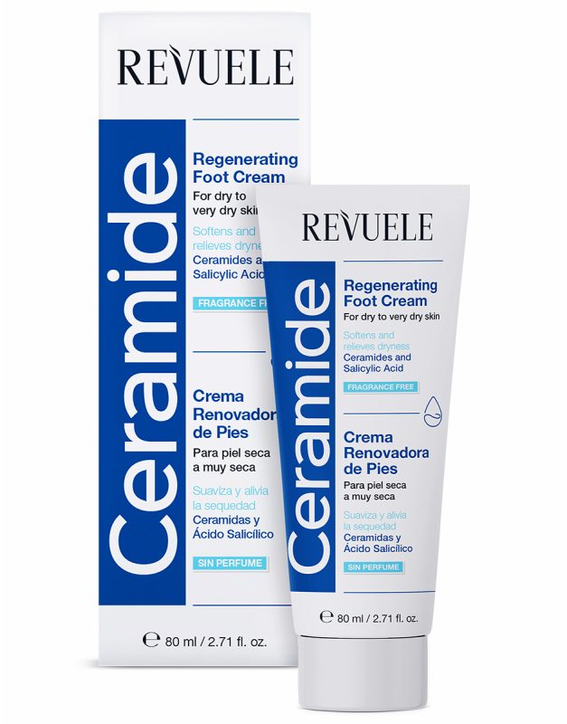 Revuele Ceramide Fragrance Free Regenerating foot cream 80ml