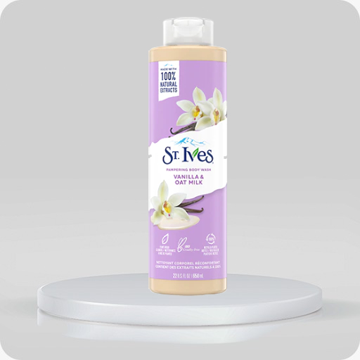 St Ives Vanilla & Oat Milk Pampering Body Wash 650ml